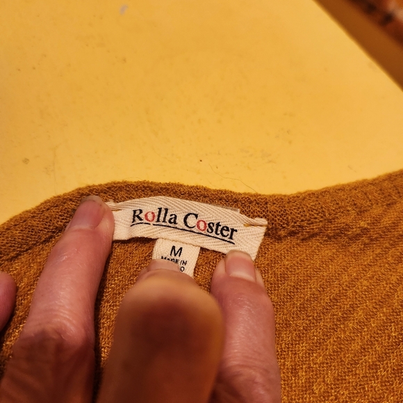 Rolla Coster medium burnt orange knit jumpsuit - Picture 3 of 4